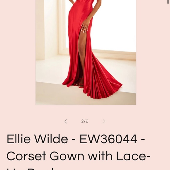 NEW Ellie Wilde Prom Dress - Light Blue - Picture 9 of 9